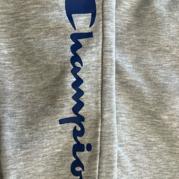 Champion Kids Youth Light Gray Logo Joggers Sweatpants Athletic Size Small 8 - Picture 3 of 5